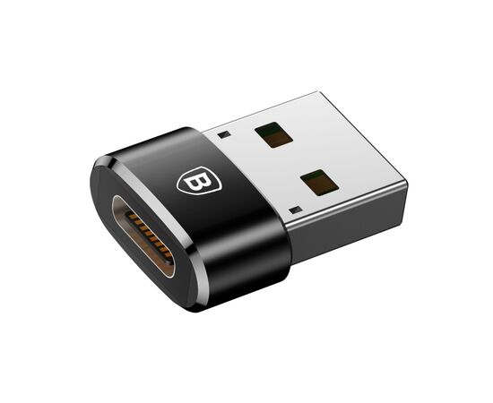 ADAPTERIS BASEUS TYPE-C TO USB-A JUODAS CAAOTG-01, 6953156263536