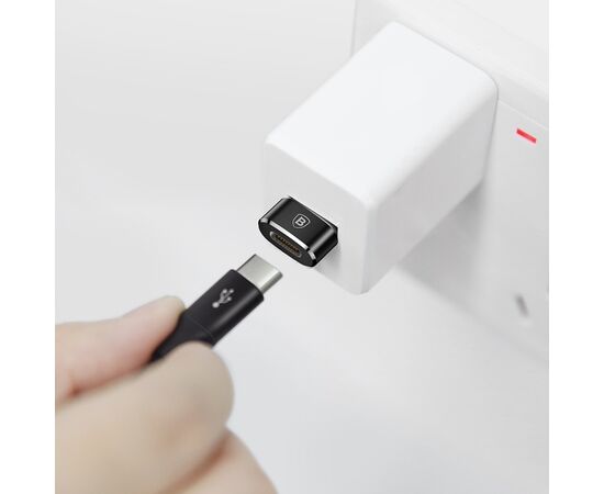 ADAPTERIS BASEUS TYPE-C TO USB-A JUODAS CAAOTG-01, 6953156263536