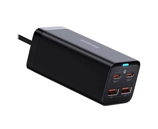 ĮKROVIKLIS BASEUS GAN3 PRO 2XTYPE-C/2XUSB 100W JUODAS CCGP000101, 6953156209053