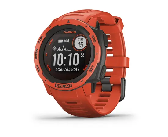 GARMIN INSTINCT SOLAR RAUDONOS SPALVOS, 010-02293-20