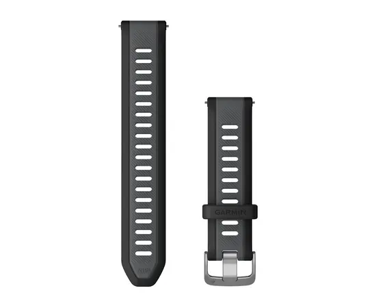 GARMIN GREITAI ATSEGAMA 20 MM JUODOS/SKALūNO PILKOS SPALVOS APYRANKė, 010-11251-AG