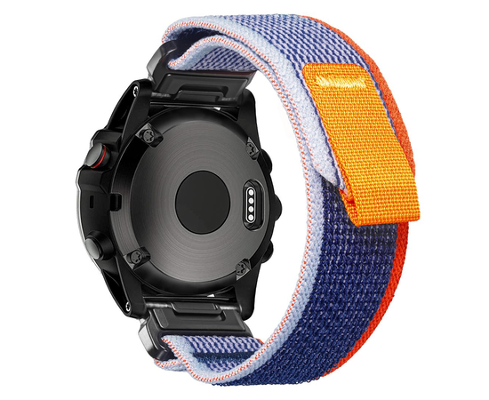 HEMSUT NAILONINė APYRANKė GARMIN LAIKRODžIAMS SU QUICKFIT UNITY TRAIL LOOP, 140BLUE-RED