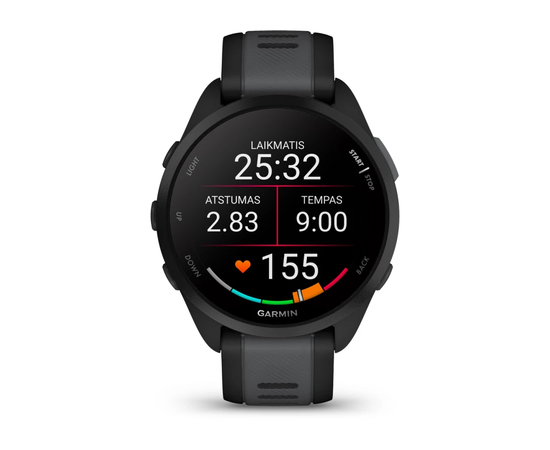 GARMIN FORERUNNER 165 MUSIC JUODOS / PILKAI MELSVA SPALVA, 010-02863-30
