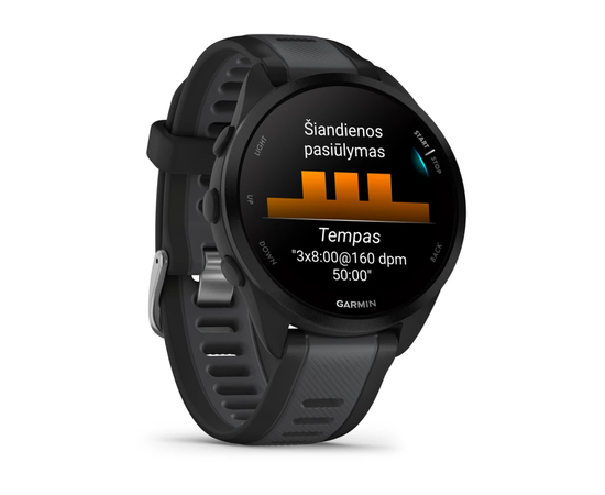 GARMIN FORERUNNER 165 MUSIC JUODOS / PILKAI MELSVA SPALVA, 010-02863-30