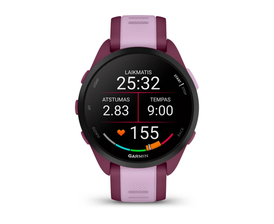 GARMIN FORERUNNER 165 MUSIC UOGų / ALYVINė SPALVA, 010-02863-33