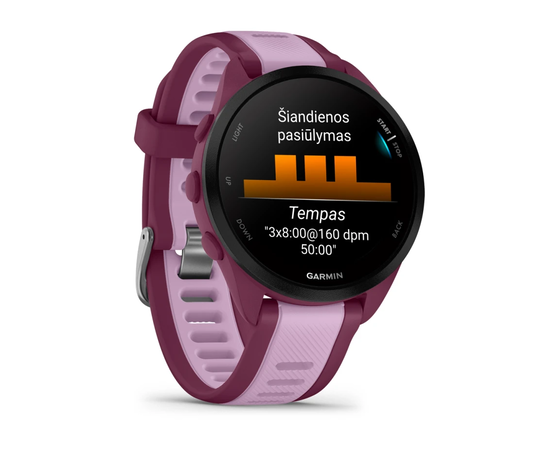 GARMIN FORERUNNER 165 MUSIC UOGų / ALYVINė SPALVA, 010-02863-33