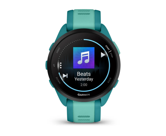 GARMIN FORERUNNER 165 MUSIC TURKIO / žALSVAI MėLYNA SPALVA, 010-02863-32