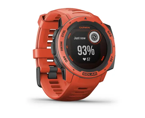 GARMIN INSTINCT SOLAR RAUDONOS SPALVOS, 010-02293-20