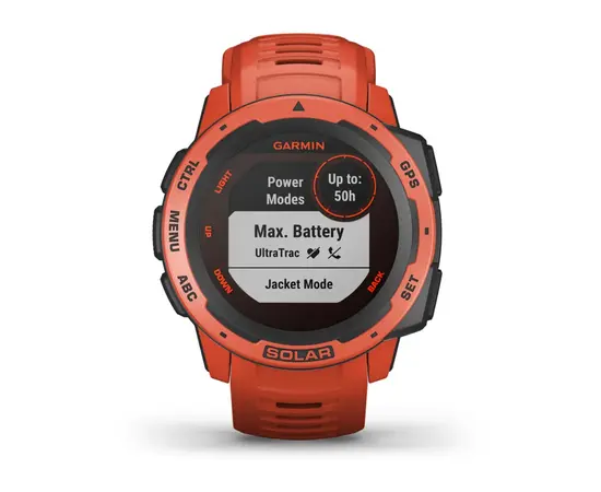GARMIN INSTINCT SOLAR RAUDONOS SPALVOS, 010-02293-20