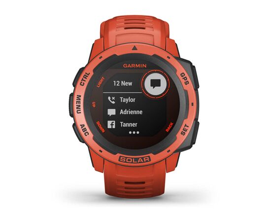 GARMIN INSTINCT SOLAR RAUDONOS SPALVOS, 010-02293-20