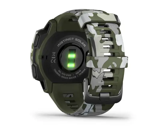 GARMIN INSTINCT SOLAR – CAMO EDITION RUDAI KAMUFLIAžINėS SPALVOS, 010-02293-06