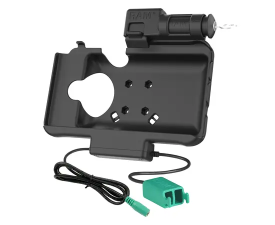 UNPKD RAM POWER & DATA W/ 2 USB-A FEMALE SOCKETS KEYED LOCKING CRADLE FOR TAB ACTIVE2 & TAB ACTIVE3, RAM-HOL-SAM58PD2KLU