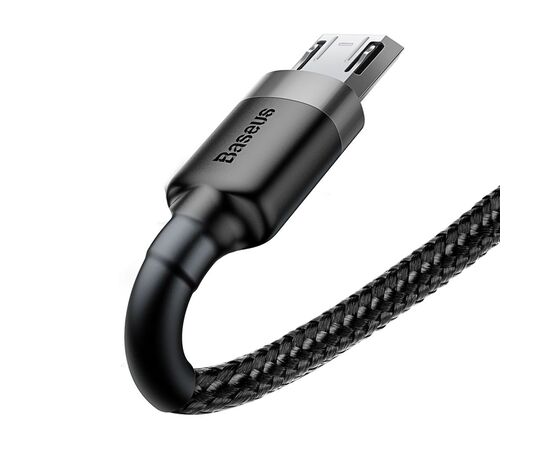 USB KABELIS BASEUS CAFULE TYPE-C 2.0M 2.0A PILKAS-JUODAS CATKLF-CG1, 6953156278233