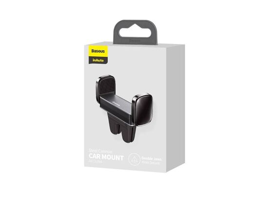 TELEFONO LAIKIKLIS BASEUS STEEL CANNON AIR OUTLET JUODAS SUGP-01, 6953156227767