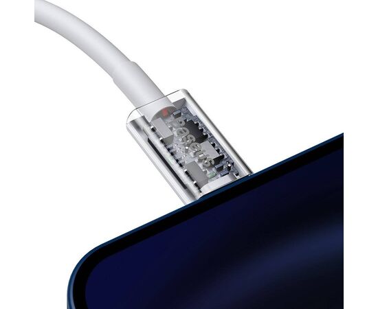 USB KABELIS BASEUS SUPERIOR Iš TYPE-C į LIGHTNING PD 20W 1.0M BALTAS CATLYS-A02, 6953156205314