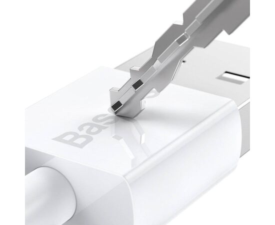USB KABELIS BASEUS SUPERIOR Iš USB į MICROUSB 2A 1.0M BALTAS CAMYS-02, 6953156208490