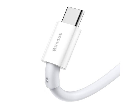 USB KABELIS BASEUS SUPERIOR Iš USB į TYPE-C 66W 2.0M BALTAS CATYS-A02, 6953156205529