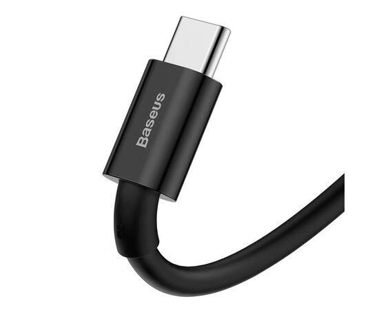 USB KABELIS BASEUS SUPERIOR Iš USB į TYPE-C 66W 2.0M JUODAS CATYS-A01, 6953156205512