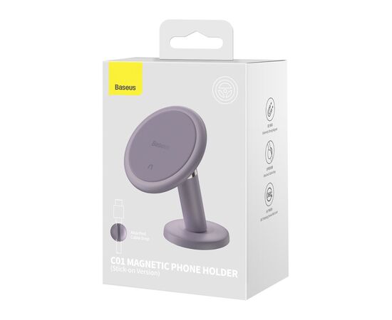 TELEFONO LAIKIKLIS BASEUS C01 MAGNETIC STICK-ON VIOLETINIS SUCC000005, 6932172612160