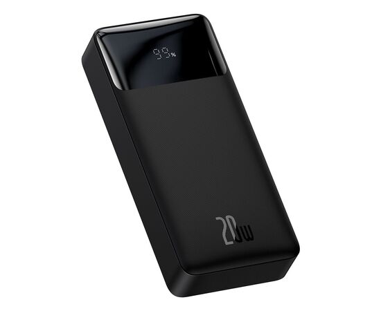 IšORINė BATERIJA POWER BANK BASEUS BIPOW 20W 20000MAH + MICROUSB 0.25M JUODA PPBD050501, 6932172618322