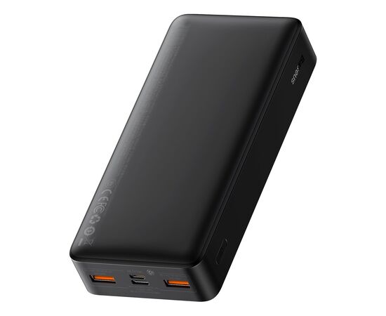 IšORINė BATERIJA POWER BANK BASEUS BIPOW 20W 20000MAH + MICROUSB 0.25M JUODA PPBD050501, 6932172618322