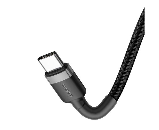 USB KABELIS BASEUS CAFULE PD60W TYPE-C 2.0M PILKAS-JUODAS CATKLF-HG1, 6953156285231