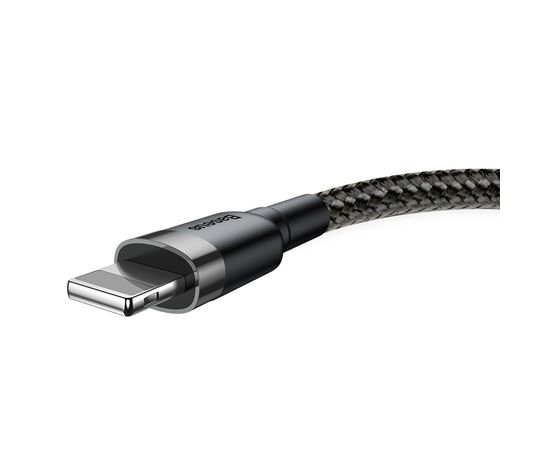 USB KABELIS BASEUS CAFULE USB-A TO LIGHTNING 1.5A 2.0M PILKAS-JUODAS CALKLF-CG1, 6953156275010