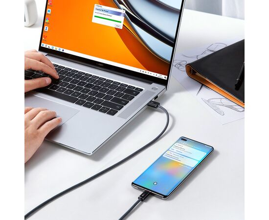 USB KABELIS BASEUS DYNAMIC 100W USB-A TO TYPE-C 1.0M PILKAS CALD000616, 6932172607432