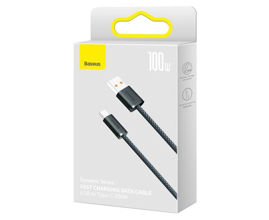 USB KABELIS BASEUS DYNAMIC 100W USB-A TO TYPE-C 1.0M PILKAS CALD000616, 6932172607432