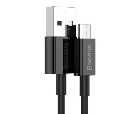 USB KABELIS BASEUS SUPERIOR USB-A TO MICROUSB 2A 1.0M JUODAS CAMYS-01, 6953156208476