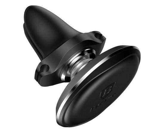 TELEFONO LAIKIKLIS BASEUS MAGNETIC AIR VENT WITH CABLE CLIP JUODAS SUGX020001, 6932172627003