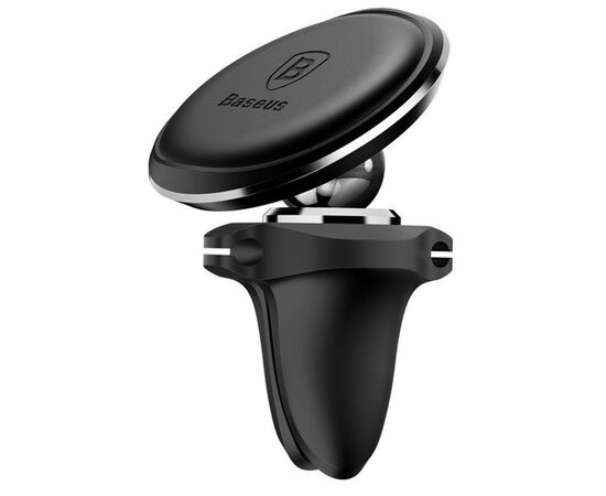 TELEFONO LAIKIKLIS BASEUS MAGNETIC AIR VENT WITH CABLE CLIP JUODAS SUGX020001, 6932172627003