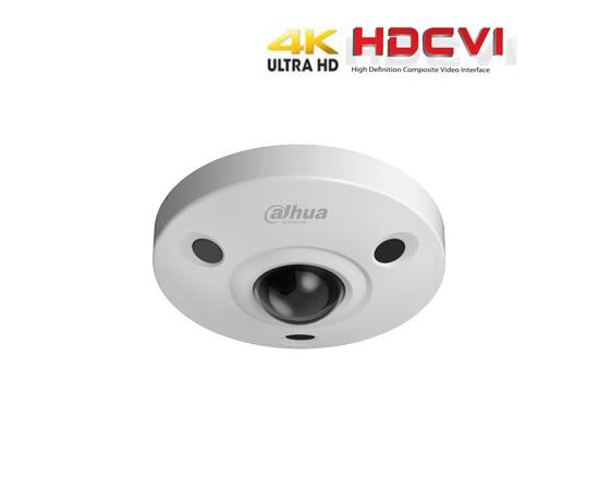 DAHUA HD-CVI KAMERA 4K FISH-EYE 8MP 2.5MM 280°, IR IKI 15M, WDR, IK10, IP67, HAC-EBW3802P