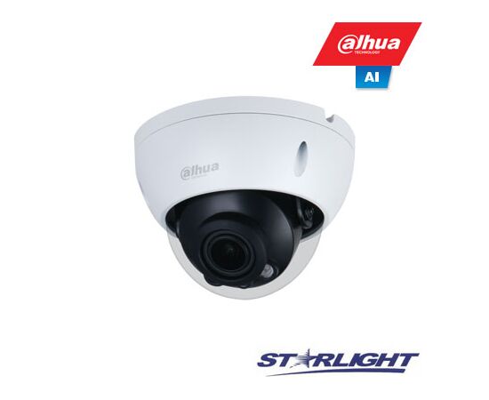 DAHUA IP KAMERA AI 5M 2K KUPOL. STARLIGHT SU LXIR 40M 5MP(2592X1944) 20FPS, 2.7MM–13.5MM,H.265+,IK10, HDBW3541RZAS