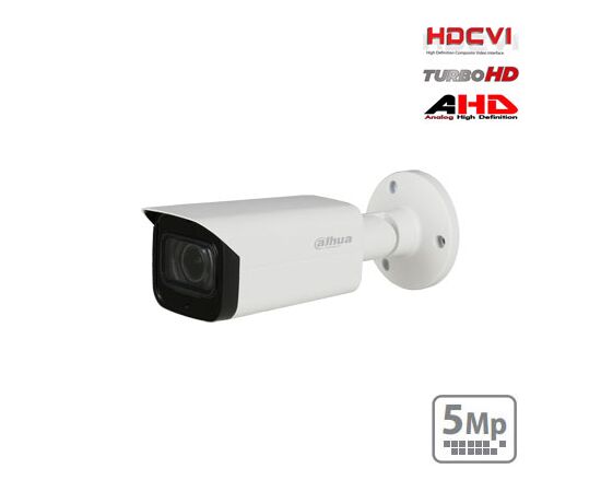 DAHUA HD-CVI CILINDRINė KAM. STARLIGHT 5MP, LXIR PAšVIETIMAS IKI 80M.,1/2.8" 3.6MM 79°, IP67, SU MIKROFONU, HFW2501TPI8A