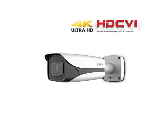 DAHUA HD-CVI KAMERA CILINDRINė 4K 8MP 3840X2160 STARLIGHT SU IR IKI 100M. 3.7-11MM. WDR, IP67, HFW3802EPZ