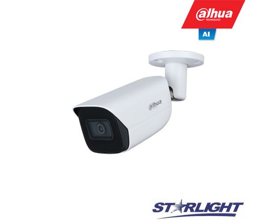 DAHUA IP KAMERA HFW3841E-SA 8MP, IR PAšVIETIMAS IKI 30M, 3.6MM 85°, SMD, IVS, AI, HFW3841ESA36