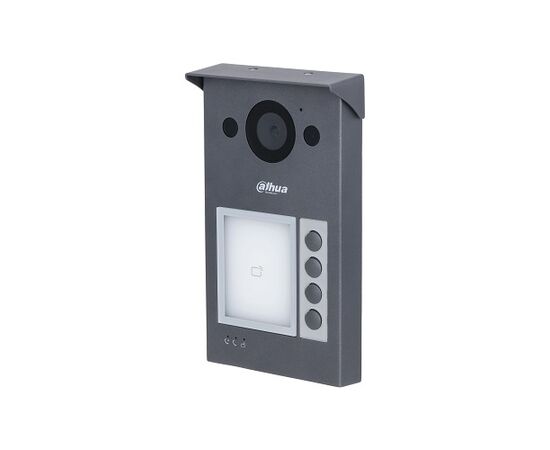 DAHUA IP DOMOFONO KAMERA VTO3312Q-P. 4 ABONENTAI. 2MP 125°.  SIP. IP65, IK08, VTO3312Q-P