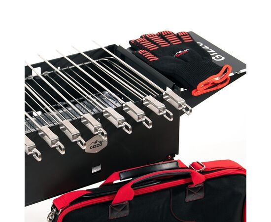 GIZZO GRILL SKEWER SET - SULANKSTOMA LAUKO KEPSNINė, GIZ5