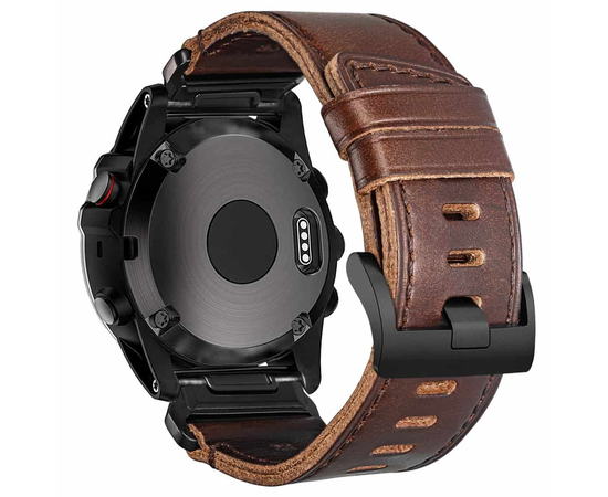 HEMSUT ODINė "HORVEEN" APYRANKė GARMIN LAIKRODžIAMS SU QUICKFIT, HGA144BROWN