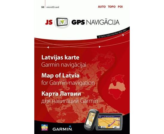 LATVIJAS KARTE GARMIN NAVIGāCIJAI (JANA SETA), JS-N