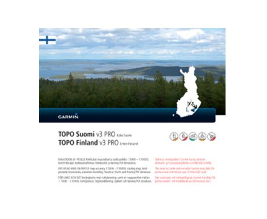 Garmin TOPO Suomi/Finland v5 PRO, whole country, microSD/SD