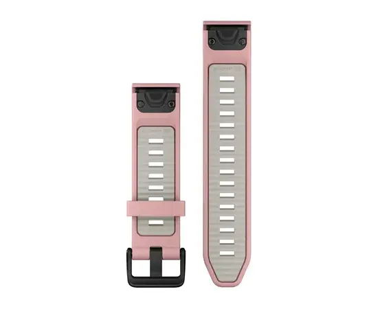 GARMIN QUICKFIT 20 MM DULKIų ROžė/RūKO PILKA SILIKONINė APYRANKė, 010-13391-05