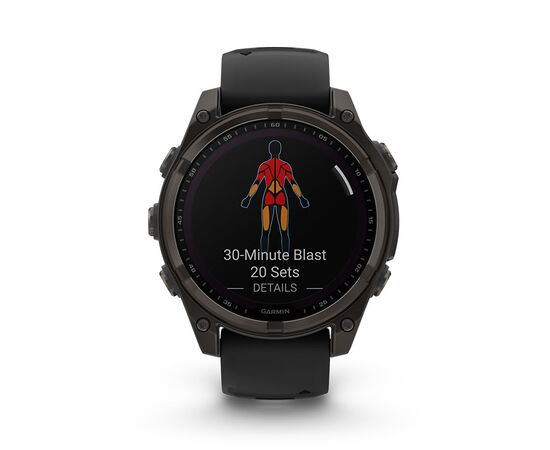 GARMIN FENIX 8 51MM, SAPPHIRE SOLAR, JUODAS, 010-02907-11