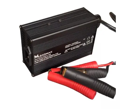 ĮKROVIKLIS LEADMAX LIFEPO4 12V AKUMULIATORIAMS (14.6V, 15A), C300-12-15LFP