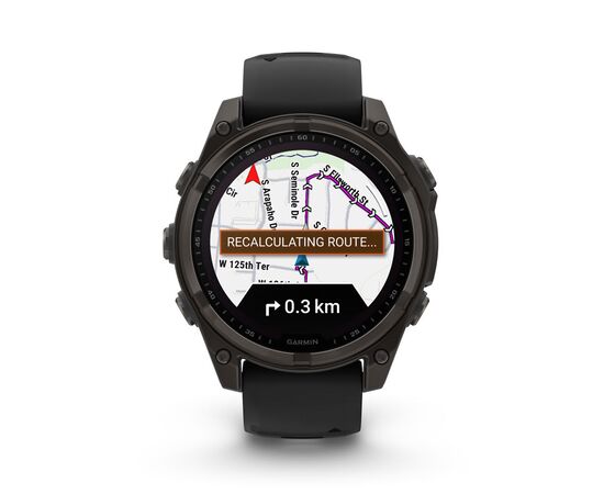 GARMIN FENIX 8 51MM, SAPPHIRE SOLAR, JUODAS, 010-02907-11