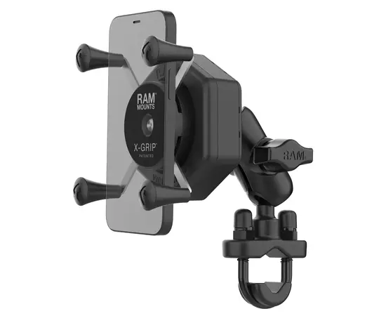 UNPKD RAM X-GRIP WITH MALE PIN LOCK AND ANTI-VIBRATION WITH STANDARD ARM AND U BOLT, RAM-B-149Z-UN7-462
