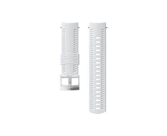 SUUNTO 24MM SILICONE WHITE/STEEL APYRANKė, SS050106000