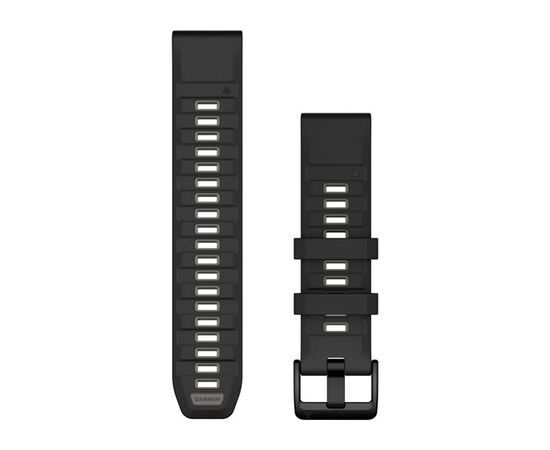 GARMIN QUICKFIT 22MM JUODA/PILKO AKMENS SILIKONINė APYRANKė, 010-13392-00