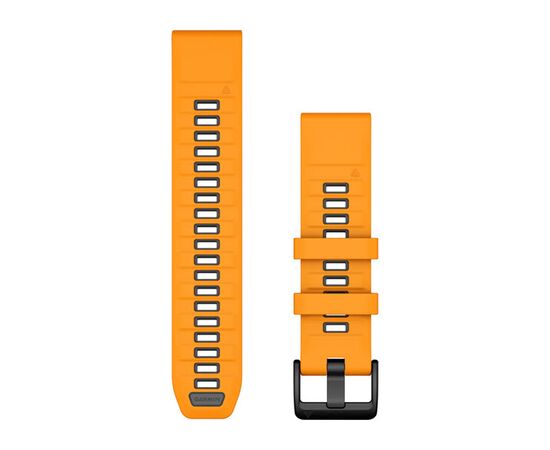 GARMIN QUICKFIT 22MM ORANžINė/GRAFITO SILIKONINė APYRANKė, 010-13392-01